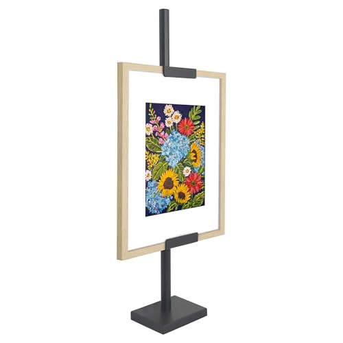 Americanflat Adjustable Tabletop Easel Stand for Picture Frames up to 28" - Ideal Picture Frame Stand to Display Art, Signs, or Photos - Use Easel Stands for Home or Events - Black - size: 28 inch, style: Tabletop Frame Stand