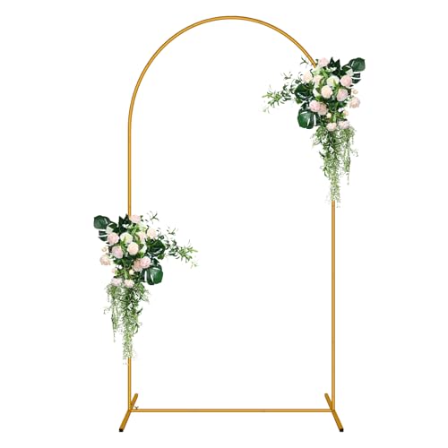7.2 FT Arch Backdrop Stand, Balloon Arch Stand, Metal Background Arch Stand, Backdrop Arch Frame, Wedding Arch for Backdrop - size: 7.2 FT (1 Pack)