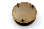 Brass Compass - Antique Brass Sundial Compass Marine Boat Gift Pocket Sun Dial in Box Nautical Marine Gift Sun Clock Pirate Ship Replica Watch - color: Red/Gold