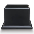 Chunful Wood Base Trophy Base DIY Square Stand Blank for Trophies Awards Trophies Figurines Cups Display Stand - color: Black, size: 4.5" X 4.5" X 2.5"