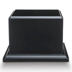 Chunful Wood Base Trophy Base DIY Square Stand Blank for Trophies Awards Trophies Figurines Cups Display Stand - color: Black, size: 4.5" X 4.5" X 2.5"