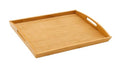 JapanBargain, Large Bamboo Tray with Handle for Tea Lunch Dinner Butler Serving Tray Shelf Tray, 20 x 13
