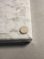 Handmade Natural Marble Tray, Polished Finish, Natural Marble Construction, Contemporary Style, Jewelry Tray, 11.8 x 5.12 x 1.18 Inches (White)