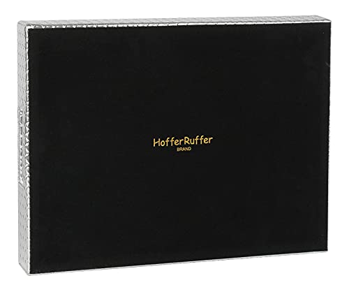 HofferRuffer Rectangle Serving Tray with Hole Handles for Coffee Table, Breakfast, Tea, Food, Butler - Countertop, Kitchen, Vanity Serve Tray, 16.2 x 12.2 x 2 inches, Faux Leather (Silver) (Pack of 2) - color: Silver, size: 16.2" x 12.2" x 2" (Pack of 2)