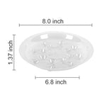 6 Pack Heavy Duty Clear Plastic Plant Saucer Sturdy Pot Tray Plant Drip Trays Drip Trays for pots,Plant Water Catcher Tray,Plant Pot Saucers (8 INCH) - size: 8 INCH