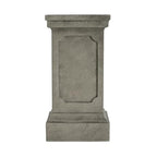 Christopher Knight Home Classic Square Flower Stand 25.75" Pedestal Plant Stand Indoor Outdoor Display Table for Ferns Orchids Sculptures with MGO Construction Brushed Finish, Light Gray - size: 25.75"