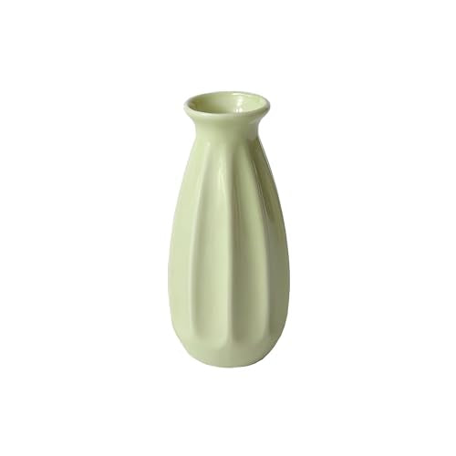 Simple Vase for Flowers Plants, Small Cute Flower Vase for Modern Table Shelf Home Decor Wedding Boho Decor, Farmhouse - color: 1pc-stjh-green
