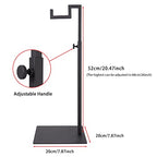 Polmart Countertop Adjustable Display Stand Stand for Purses/Handbags, Wreaths, Wigs, Hats and Crafts (Single-Arm, Black) - color: Black