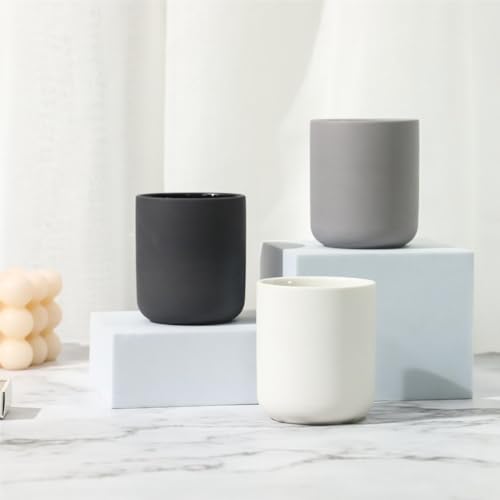 Minimalist Cylindrical Candle Cup, Clean Lines, Enhances Space Exquisiteness(Grey150ml 6.2x6.2x7cm) - size: Grey150ml 6.2x6.2x7cm