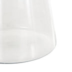 Deco 79 Glass Decorative Vase Cone Shaped Centerpiece Vase, Flower Vase for Home Decoration 10" x 10" x 13", Clear - size: 10" x 10" x 13"