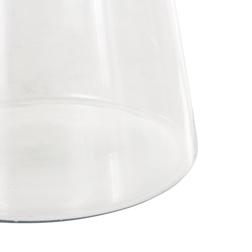 Deco 79 Glass Decorative Vase Cone Shaped Centerpiece Vase, Flower Vase for Home Decoration 10" x 10" x 13", Clear - size: 10" x 10" x 13"