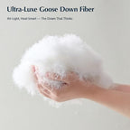 Pacific Coast Goose Feather Down Fiber Comforters Queen Size, Extra Fluffy White Duvet Insert, Ultra-Soft, Breathable, All Season Hotel Luxury Bedding Comforters, 8 Corner & Center Loops (90"x90") - size: Queen
