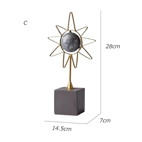 Statue Decorations European Luxury Desktop Ornaments TV Cabinet Bedroom Study Room Arrangement Home Decoration Furnishings Home Decor Object(C)