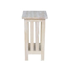 International Concepts Mission Plant Stand, 24-Inch High, Solid Parawood, Unfinished - size: 24 Inch
