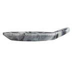 Hand-Carved Marble Dish with Handle, Grey - color: Gray, size: 7.5" x 6"