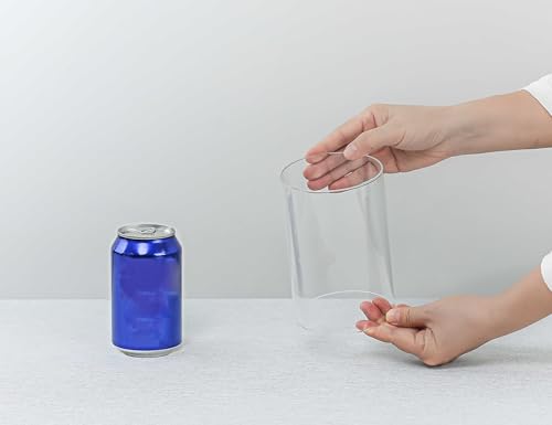 CYS EXCEL 6 PCS (H:6" D:4") Open Ended Clear Glass Hurricane Candleholder Tube Lamp Shade Open Flame Candlestick Holder Chimney Tube Cover Bottomless Cylinder - size: 4" wide x 6" tall