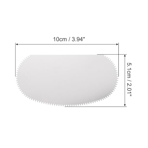 HARFINGTON 10pcs Steel Clay Scraper 4" Pottery Clay Serrated Scraper for Pottery Sculpture Ceramic DIY Crafts