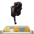 Climbing Man Wall Sculpture – Resin Decor Figure, Modern Art Accent, Black Home Ornament | Unique 3D Hanging Statue Piece, Artistic Abstract Wall Decoration Setup Living Room Bedroom Workplace Design - size: Trumpet Hands Climbing, style: Black