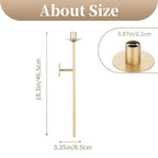 Sziqiqi Wall Candle Holder Gold: Candle Sconces Wall Decor Set of 2 for Dining Room Wall Hanging Candle Sticks Holder for Living Room Fireplace