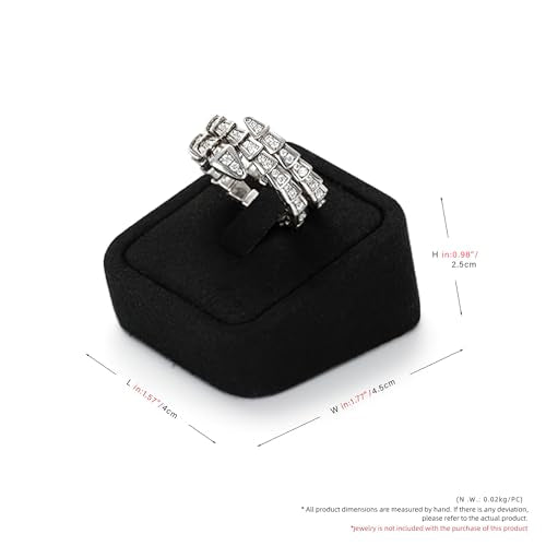 Oirlv Microfiber Ring Display Stand, Compact Jewelry Holder for Retail & Home, Part of a Complete Jewelry Display Set - style: TT16501