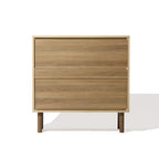 LuxenHome 31" Sideboard Buffet Cabinet with Storage, Seagrass Boho Accent Cabinet, Mid Century Modern Small Sideboard Storage Cabinets for Kitchen, Living Room, Entryway