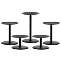 Homemory Christmas Fall Candle Holders for Pillar Candles Set of 5 (5, Black) - color: Black