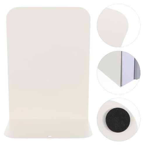 SEWACC 2Pcs Metal Bookends Minimalist Creative Book Stoppers for Office Home Study Strong Metal Shelves Organizer to Prevent Books from Falling