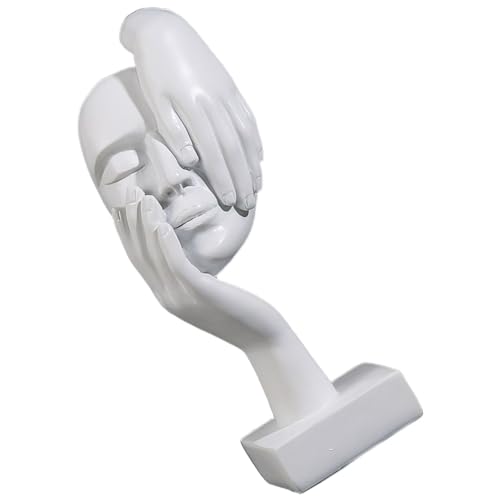 Abstract Sculpture for Home Decor - Modern Abstract Sculpture for Office and Interior Spaces - color: Model B-white, size: 6.5x5x17 cm