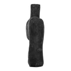 Modern Abstract Decorative Paper Mache Vase, Black (Each Will Vary) - color: Black