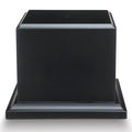 Chunful Wood Base Trophy Base DIY Square Stand Blank for Trophies Awards Trophies Figurines Cups Display Stand - color: Black, size: 6.5" X 6.5" X 5"