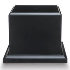 Chunful Wood Base Trophy Base DIY Square Stand Blank for Trophies Awards Trophies Figurines Cups Display Stand - color: Black, size: 6.5" X 6.5" X 5"