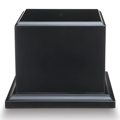 Chunful Wood Base Trophy Base DIY Square Stand Blank for Trophies Awards Trophies Figurines Cups Display Stand - color: Black, size: 6.5" X 6.5" X 5"