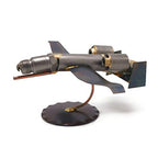 Warthog Plane Collectible Handmade Metal Art Figurine, Desk Accessories, Trophy, Boss Gift, Home Office Décor, Aircraft - style: Warthog Plane