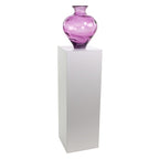 shopPOPdisplays White Laminate Display Pedestal - Fully Assembled - Museum-Quality for Sculptures, Retail Displays, Trophies with Matte Finish - 200 lb. Capacity (12" W x 12" L x 12" H) - size: 12" W x 12" L x 12" H
