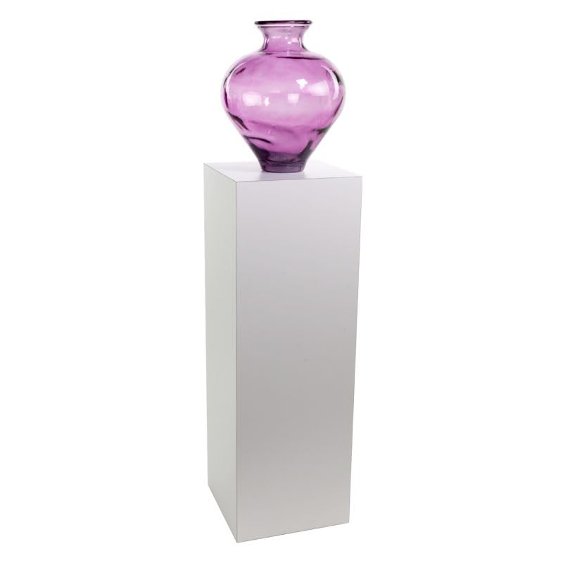 shopPOPdisplays White Laminate Display Pedestal - Fully Assembled - Museum-Quality for Sculptures, Retail Displays, Trophies with Matte Finish - 200 lb. Capacity (15" W x 15" L x 36" H) - size: 15" W x 15" L x 36" H