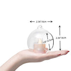 Hanging Glass Candle Holder, Globe Glass Tea Light Holder, Hanging Glass Vase, Flower Plants Terrarium, Glass Orbs Container, Micro Landscape DIY for Home, Office, Wedding (2.36" 12Pcs) - color: 2.36"12pcs