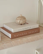 Beautiful Decorative Books - Set of 2 Boxes Enhance Your Coffee Table, Bookshelf or Mantel Shelf Decor - Aesthetic Fake/Faux Books for Modern Home Decoration, Photo Storage and as a Keepsake Box