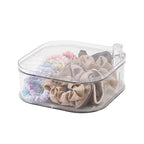 FABROK Large Rotating Hair Accessories Organizer for Girls, Clear Hair Product Holder for Women Headbands, Scrunchies, Clip, Ties, Brushes, Plastic Vanity Storage Box for Jewelry and Makeup - size: 1-Layer