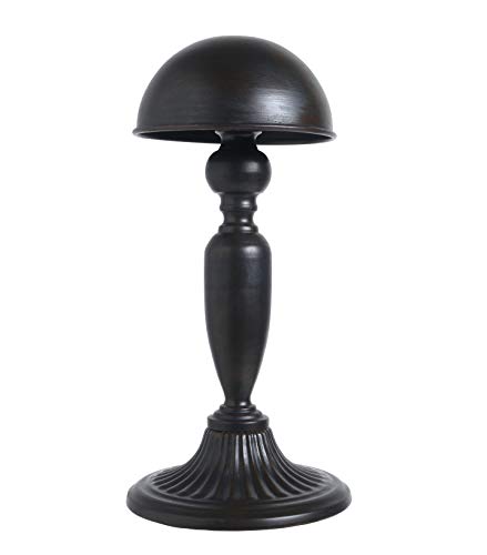 Owlgift Vintage Style Dome Shape Removable Metal Hat Rack, Cap, Wig Storage Holder Display Stand, Black (1pc) - color: Black