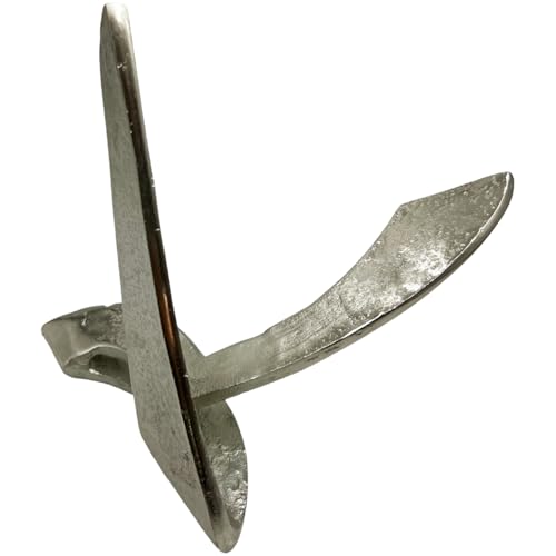 Bergamo Art 9 Inch Tall Decorative Handmade Aluminum Abstract Sculpture - color: Nickel