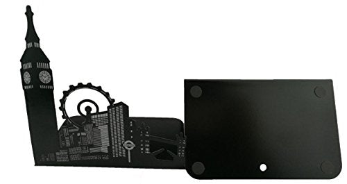 Famous Landmark of Europe and America Iron Metal Decorative Bookends Book End Book Organizer for Library School Office Home Deck Study Gift (Big Ben and London Eye) - color: London Big Ben