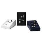 Oirlv Premium PU Leather Ring Tray Display Stand Jewelry Organizer Ring Holder for Trade Show(Blue) - color: Leather Blue