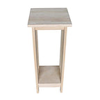 International Concepts Mission Plant Stand, 30-Inch High, Solid Parawood, Unfinished - size: 30 Inch