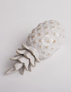 HAUCOZE Pineapple Statue Decor Fruits Sculpture Gifts Home Arts Ceramic Figurine 9.1 inch