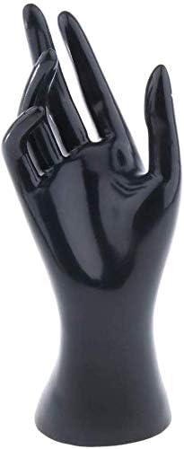 Hand Jewelry Display Holder Female Mannequin Hand Jewelry Bracelet Ring Gloves Display Organizer Stand - Black