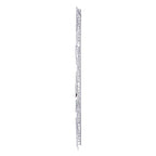 SEI Furniture Wavson Wall Sculpture, Geometric 3D Design, Unique Mounting Wall Art, Silver, 47.00" x 2.25"