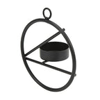 Metal Tea Light Holder, Modern Minimalist Round Candle Stand with Sturdy Base, for Home Office Table Decoration and Gift, 10 x 4cm