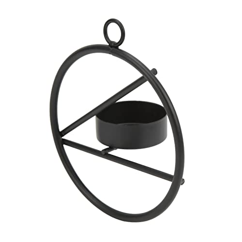 Metal Tea Light Holder, Modern Minimalist Round Candle Stand with Sturdy Base, for Home Office Table Decoration and Gift, 10 x 4cm