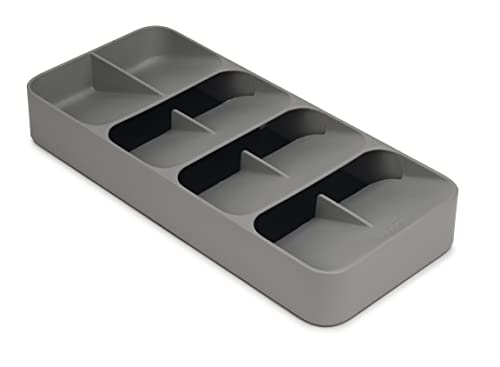 Joseph Joseph DrawerStore Compact Utensil Organizer For Kitchen Drawer Silverware, Flatware Tray, Grey - size: Large, style: Flatware Organizer