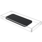 Serving Tray 5x12 Inch Decorative Serving Platter Clear Appetizer & Snack Tray – Perfect for Home, Breakfast, and Small Gatherings, 1 Pack - size: 12x5 inch
